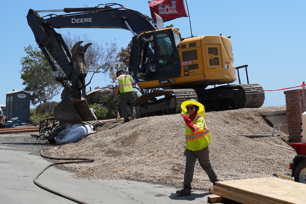 USACE debris removal in Pacific Palisades