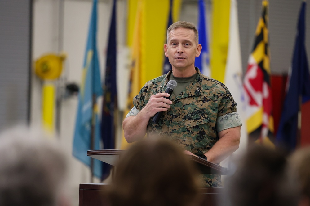 Marine Depot Maintenance Command holds change of command ceremony