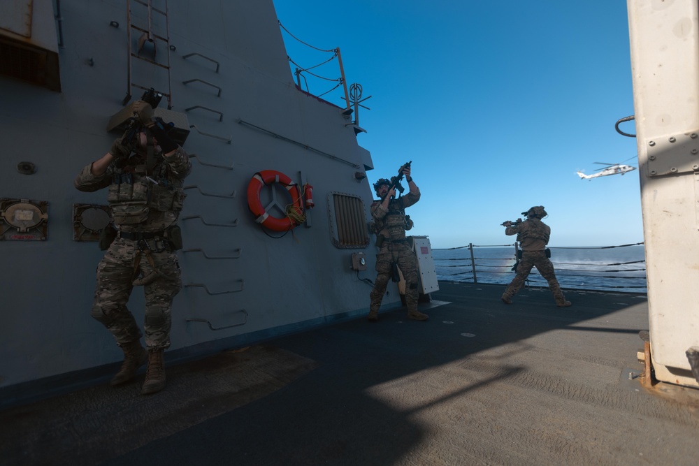 USS Bainbridge (DDG 96) and Carrier Strike Group 12 Participate in Neptune Strike