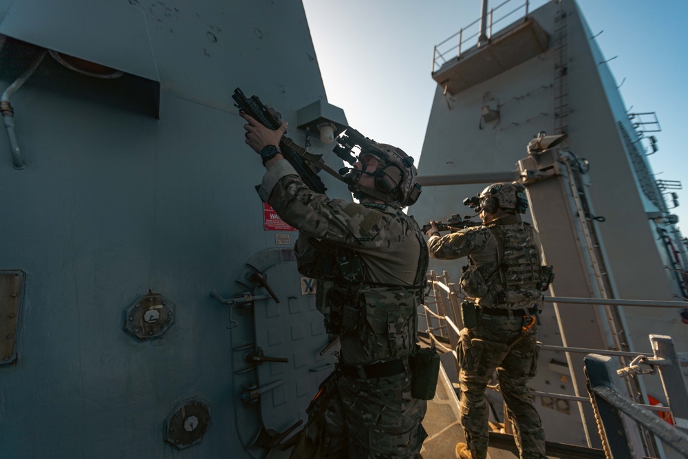 USS Bainbridge (DDG 96) and Carrier Strike Group 12 Participate in Neptune Strike
