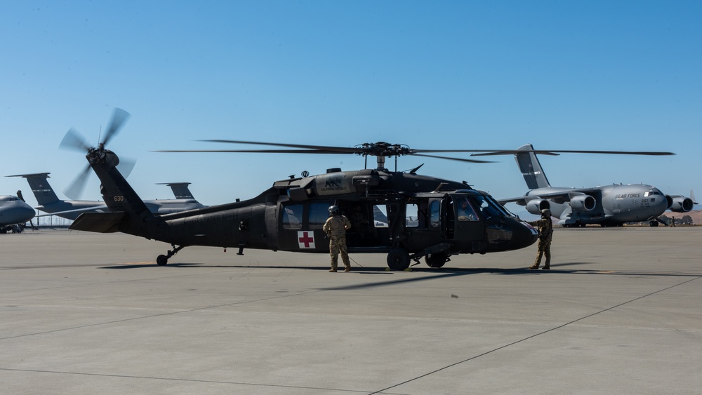 Various helicopters take part in UC25 at Travis AFB