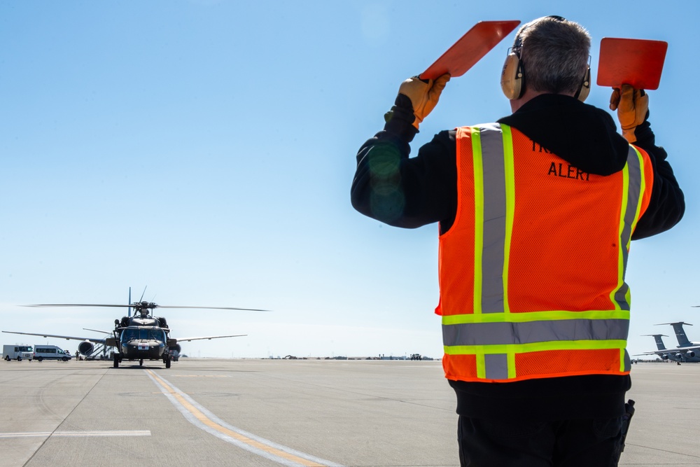 Various helicopters take part in UC25 at Travis AFB