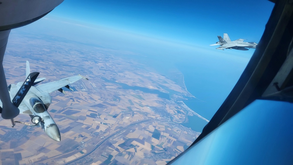 VAQ-142 and VFA-37 Participates in Neptune Strike