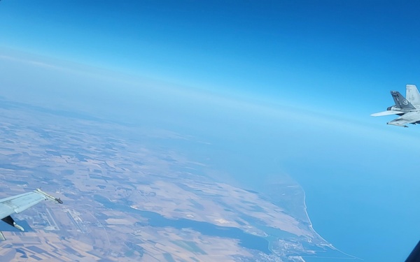 VAQ-142 and VFA-37 Participates in Neptune Strike