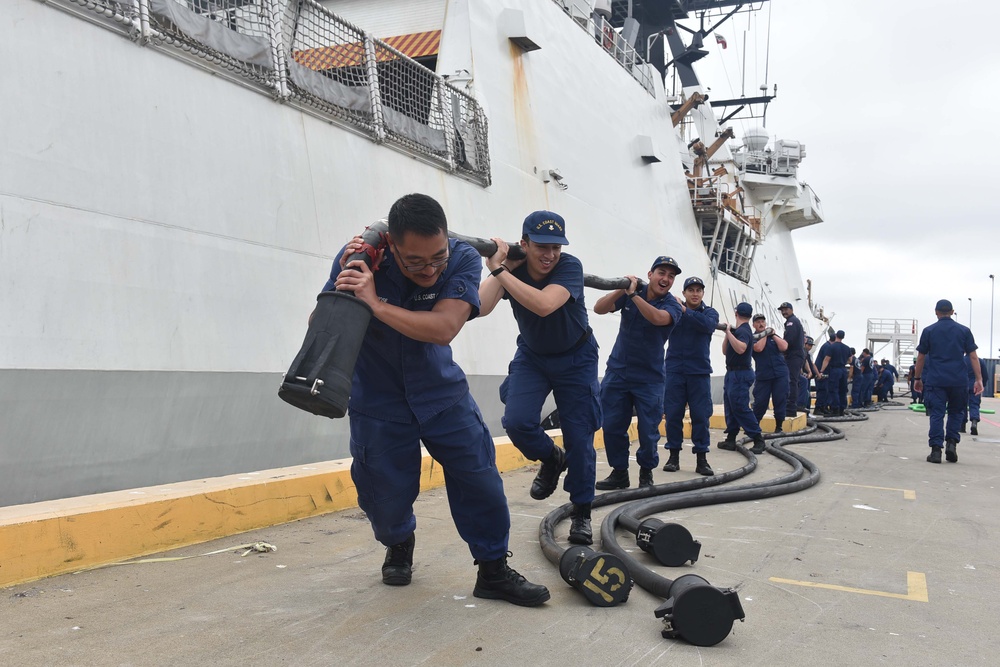 Coast Guard Cutter Stratton returns home following 134-day Western Pacific patrol