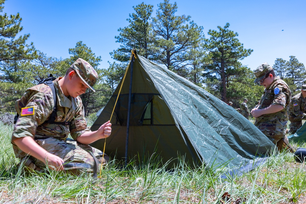 Inspiration goes both ways as Wyoming National Guard hosts JROTC summer camp