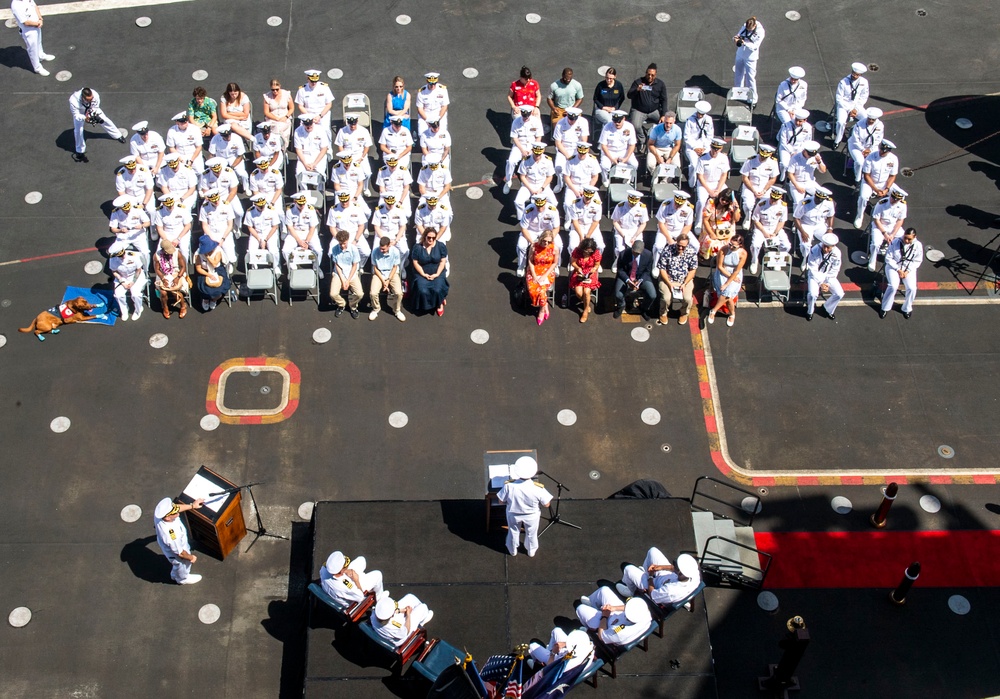 USS Carl Vinson holds change of command