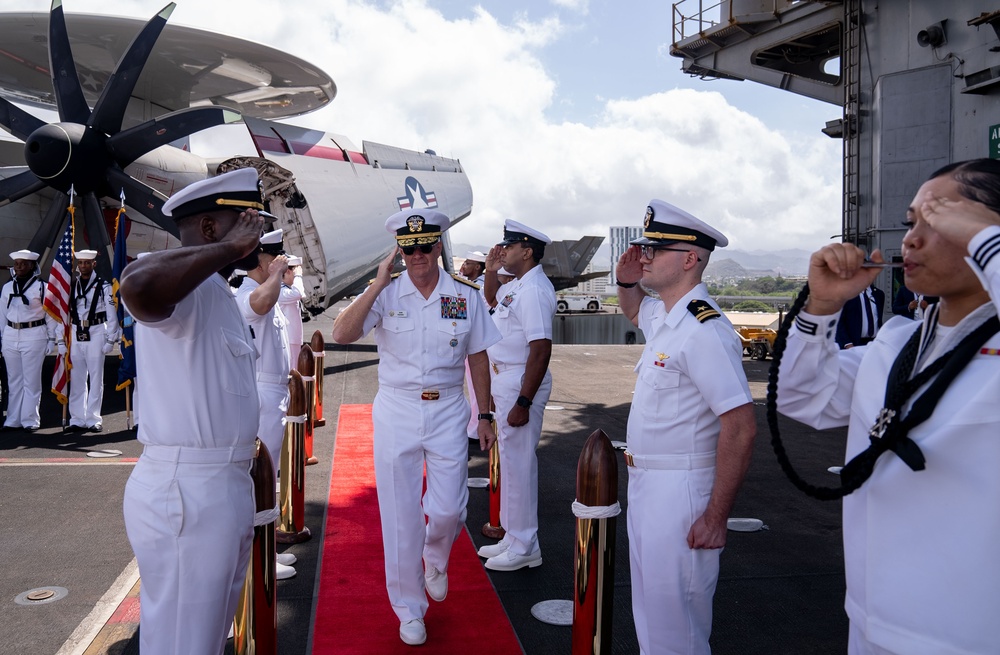 USS Carl Vinson holds change of command