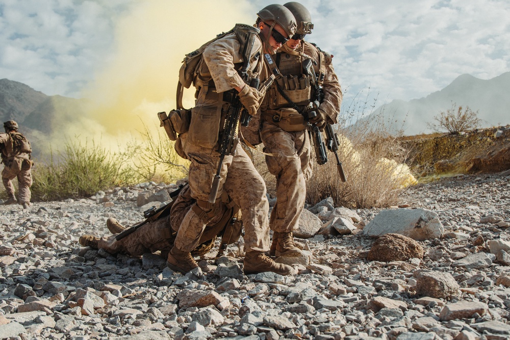 Marines with V28 conduct company attacks during ITX 4-25