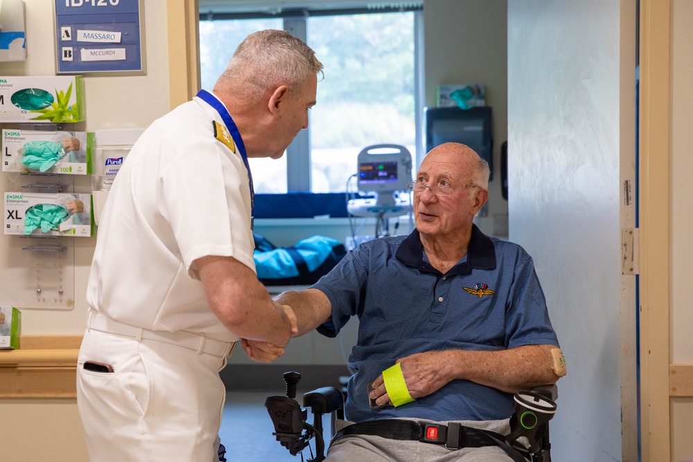 U.S. service members visit veterans during Seattle Fleet Week 2025