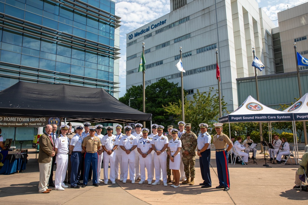 U.S. service members visit veterans during Seattle Fleet Week 2025