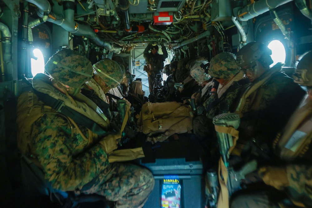 VMM-262 provides close-air support, simulated casualty evacuation