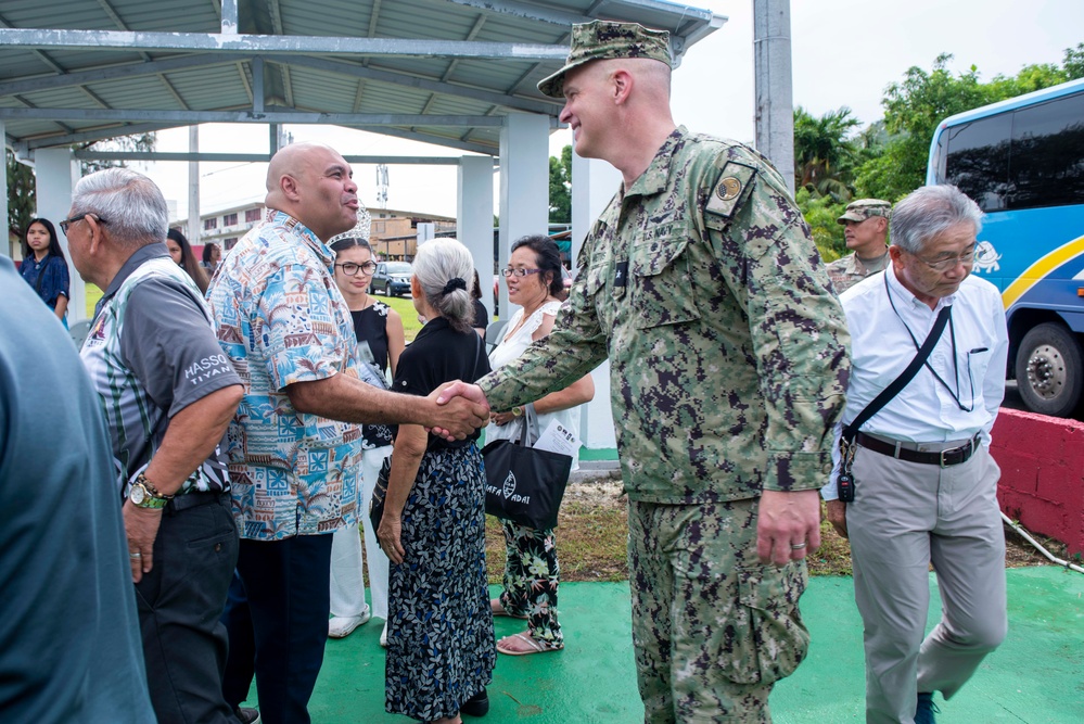 JRM commander and senior enlisted leader attends Fena Cave and Hagat memorial