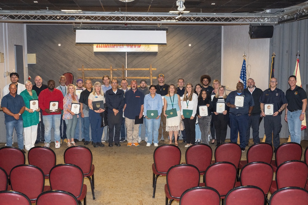 U.S. Army Garrison Rheinland-Pfalz honors outstanding employees at quarterly Awards and Recognition Ceremony
