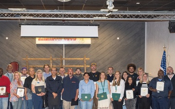U.S. Army Garrison Rheinland-Pfalz honors outstanding employees at quarterly Awards and Recognition Ceremony