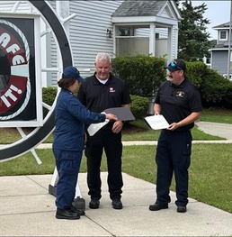 Cape Cod Canal Boat Operators receive recognition from U.S. Coast Guard