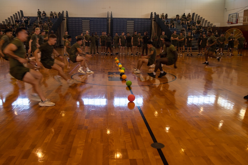 CLR-37 Conducts Regimental Run, Dodgeball Event