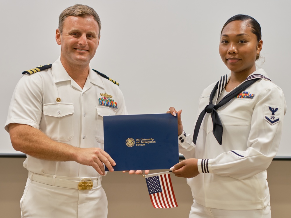 RLSO Western Pacific Hosts Naturalization Ceremony