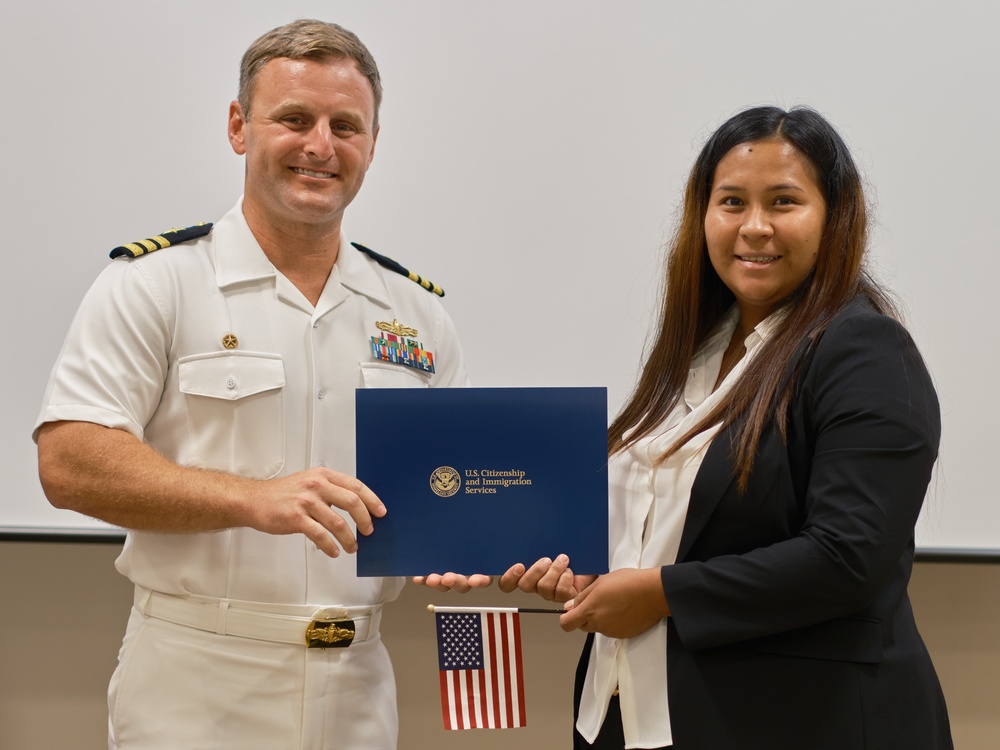 RLSO Western Pacific Hosts Naturalization Ceremony