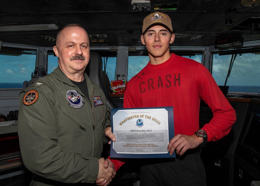 George Washington Awards Warfighter of the Week