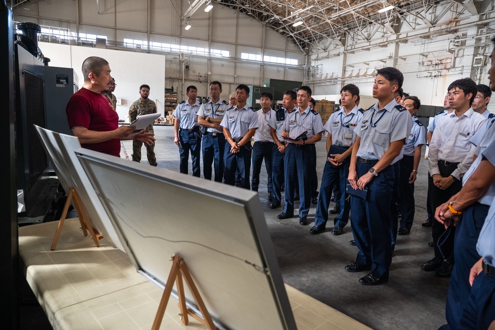 374 LRS hosts JASDF in logistics officer training course
