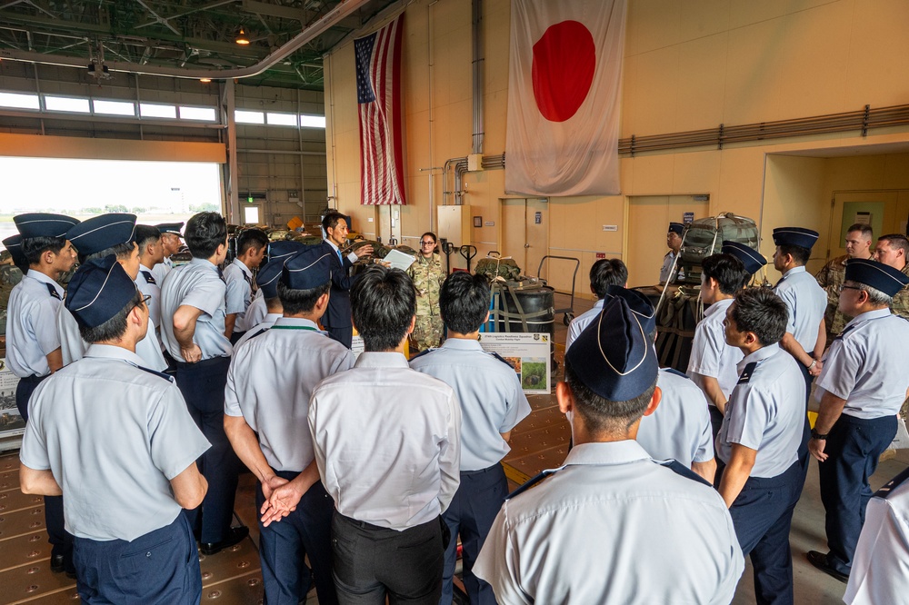 374 LRS hosts JASDF in logistics officer training course