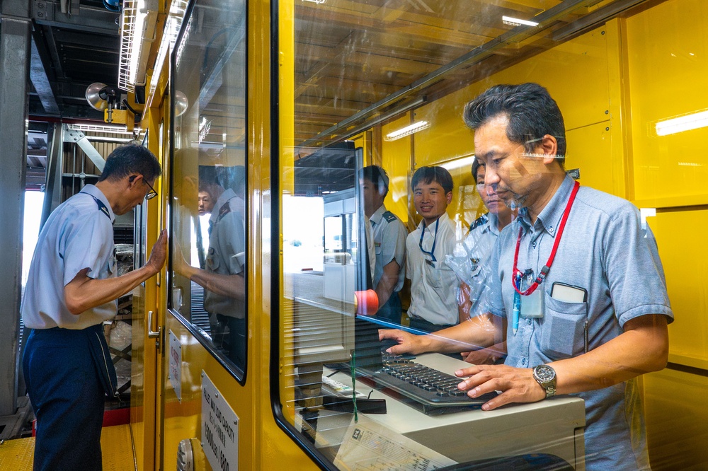 374 LRS hosts JASDF in logistics officer training course