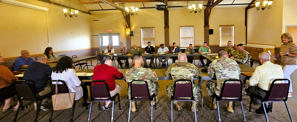 Fort McCoy Garrison, tenant organization team members share ideas in August 2025 meeting