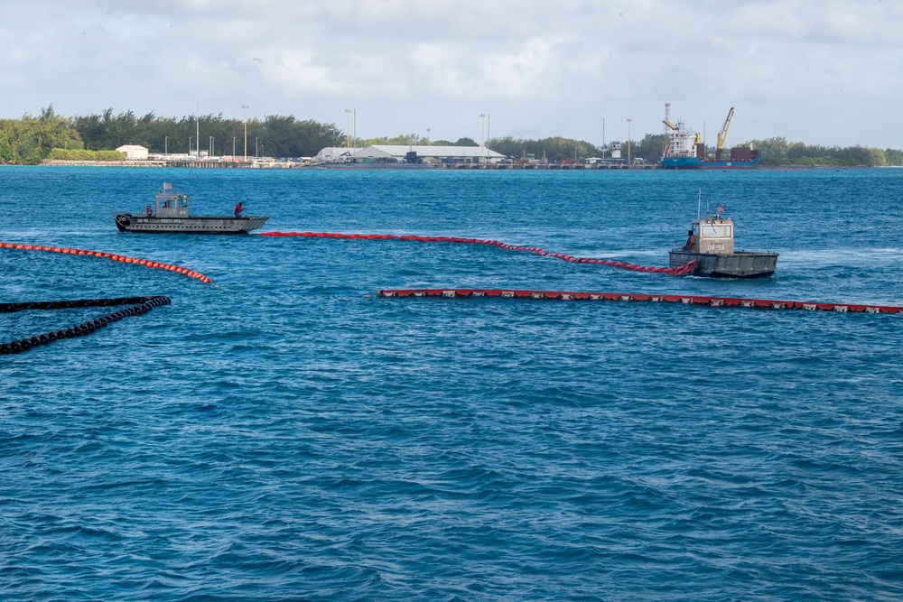 NSF Diego Garcia conducts a fuel spill drill