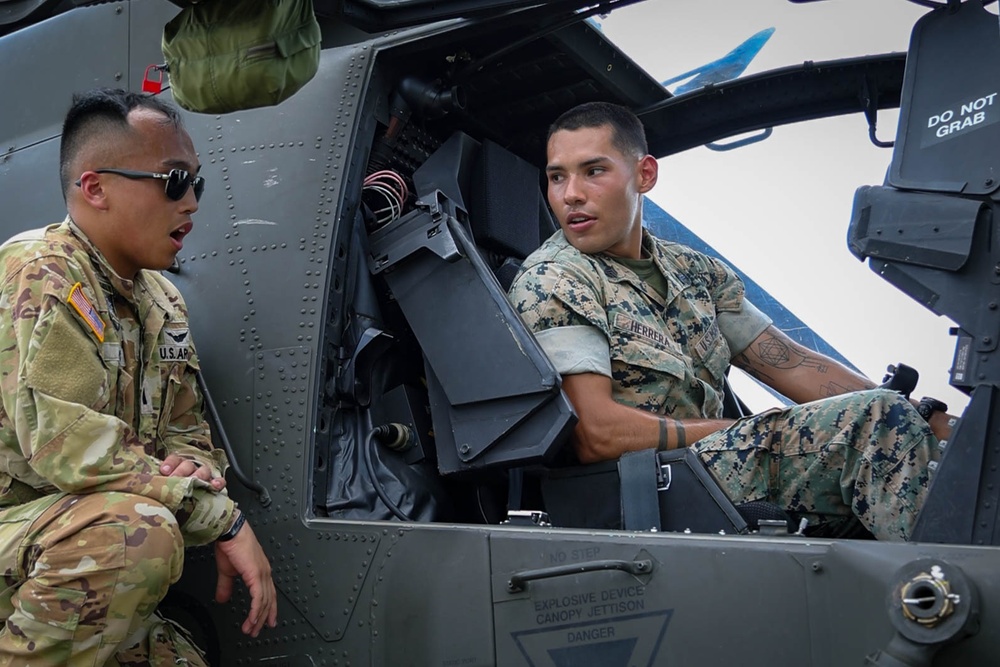 U.S. and ROK Marines partner with U.S. Army Pilots