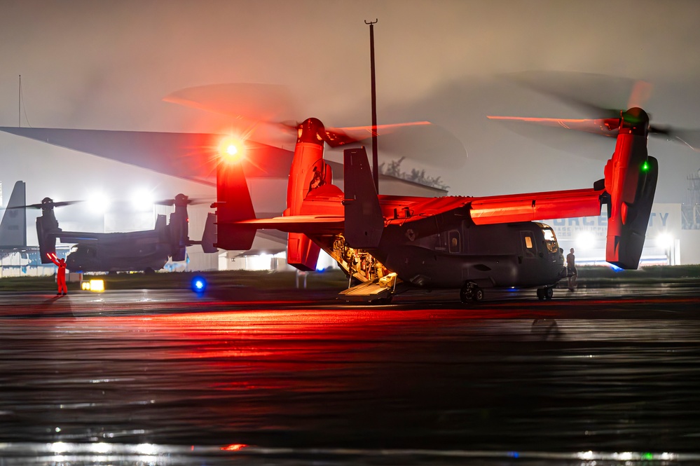 353 SOW MC-130s and CV-22s arrive to Philippines to provide urgent lifesaving support following catastrophic storms
