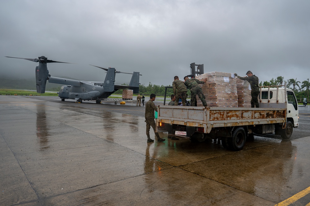 CV-22s deliver life-saving supplies to Basco, Philippines following catastrophic storms