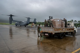 CV-22s deliver life-saving supplies to Basco, Philippines following catastrophic storms