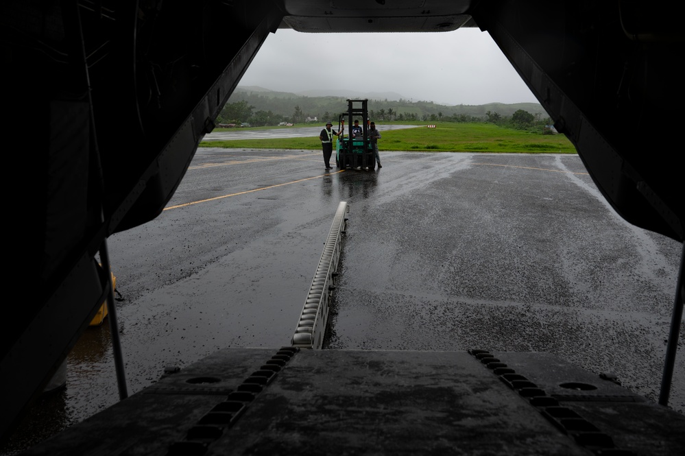 CV-22s deliver life-saving supplies to Basco, Philippines following catastrophic storms