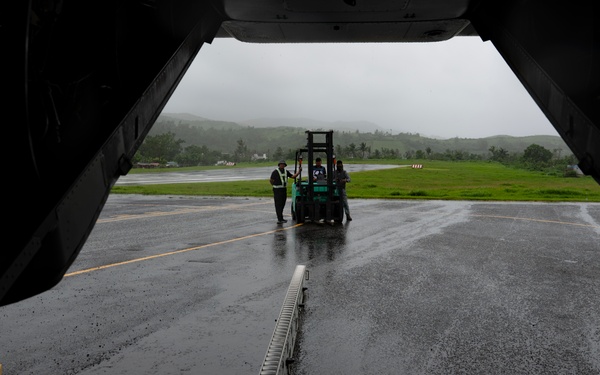 CV-22s deliver life-saving supplies to Basco, Philippines following catastrophic storms