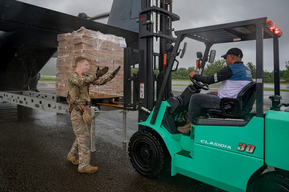 CV-22s deliver life-saving supplies to Basco, Philippines following catastrophic storms
