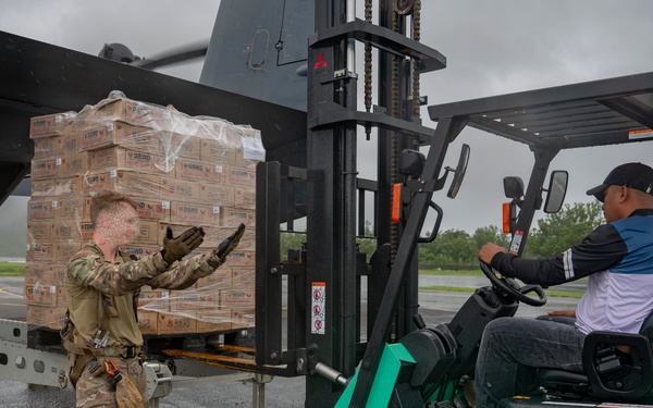 CV-22s deliver life-saving supplies to Basco, Philippines following catastrophic storms