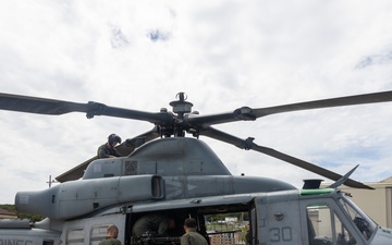 HMLA-169 Marines practice live fire maneuvering