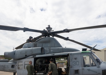 HMLA-169 Marines practice live fire maneuvering