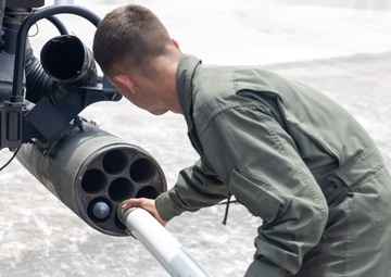 HMLA-169 Marines practice live fire maneuvering