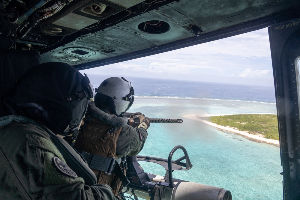 HMLA-169 Marines practice live fire maneuvering