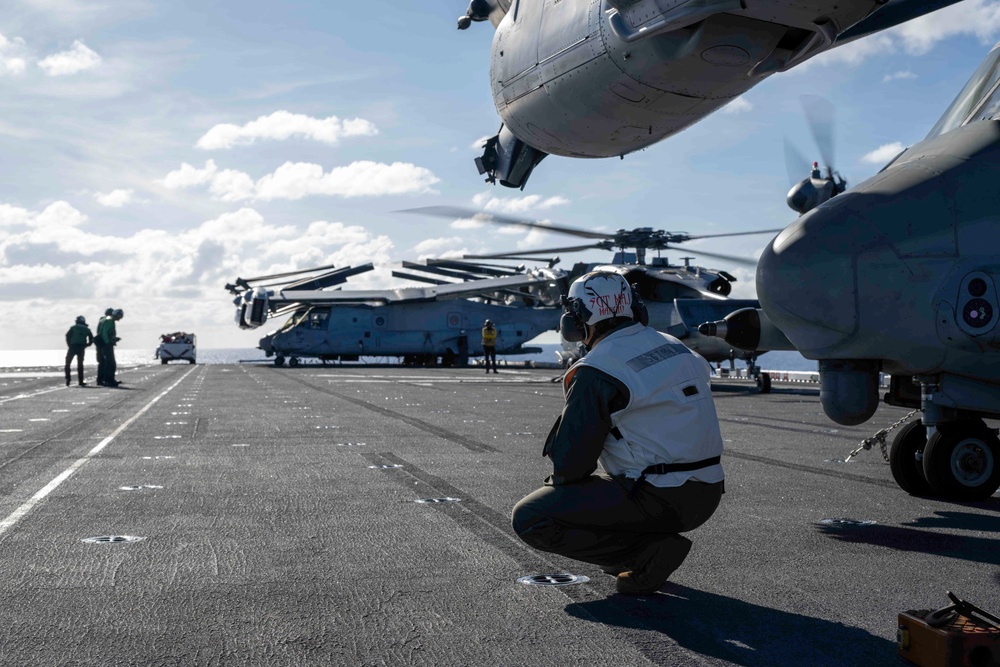 USS America (LHA 6) Conducts Flight Operations