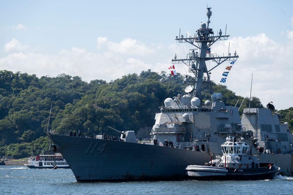 USS Ralph Johnson (DDG 114) returns to CFAY after 7-month underway