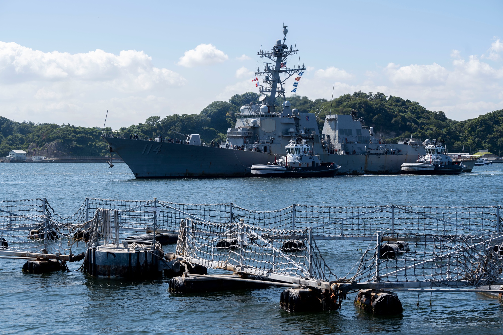 米軍放出品USS RALPH JOHNSON DDG 114 帽子4個セット 米軍放出品USS RALPH JOHNSON DDG 114 帽子4個セット