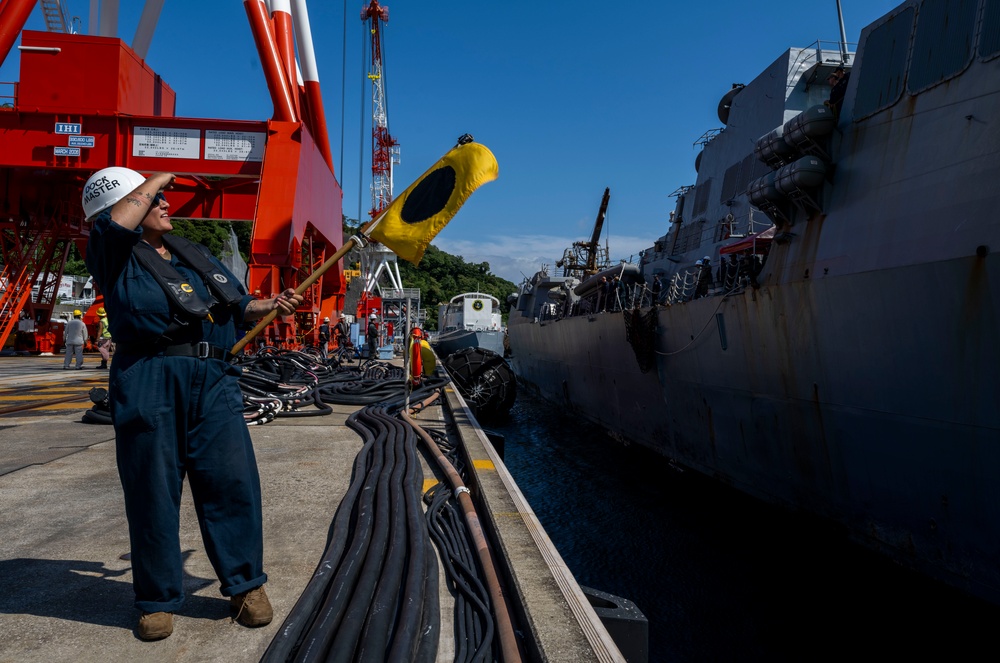 USS Ralph Johnson (DDG 114) returns to CFAY after 7-month underway