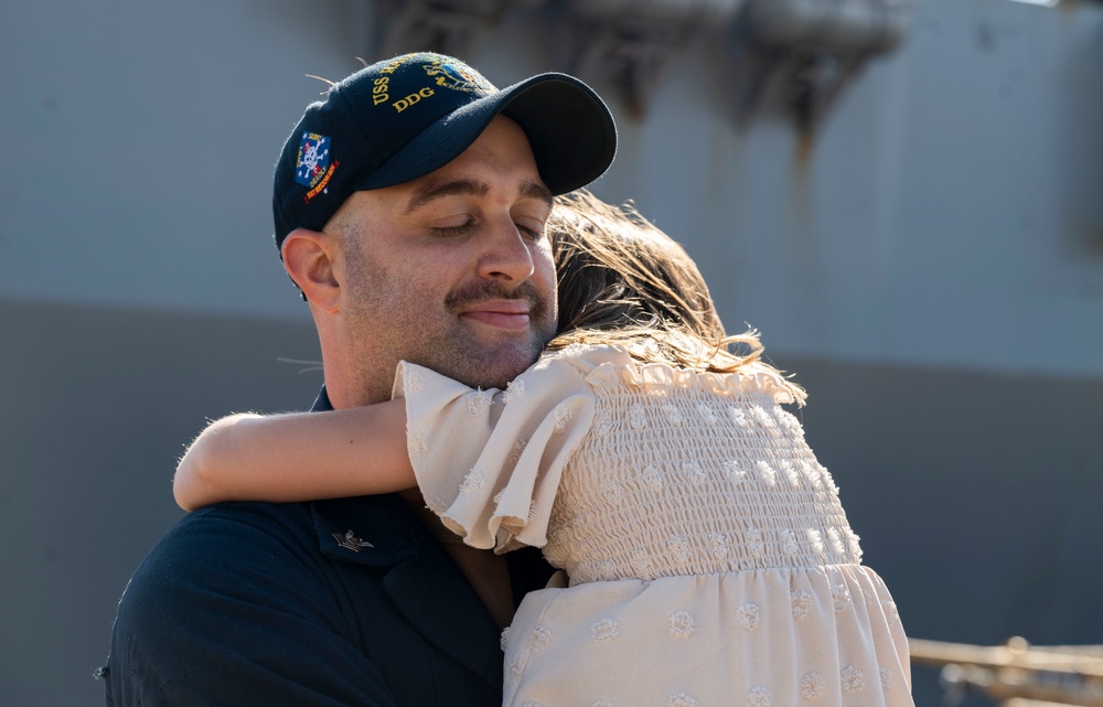 USS Ralph Johnson (DDG 114) returns to CFAY after 7-month underway