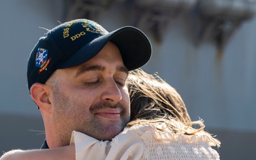 USS Ralph Johnson (DDG 114) returns to CFAY after 7-month underway