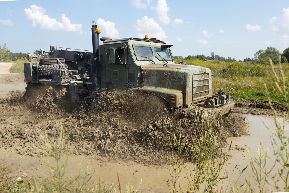 U.S. Marines advance logistics capabilities in Estonia