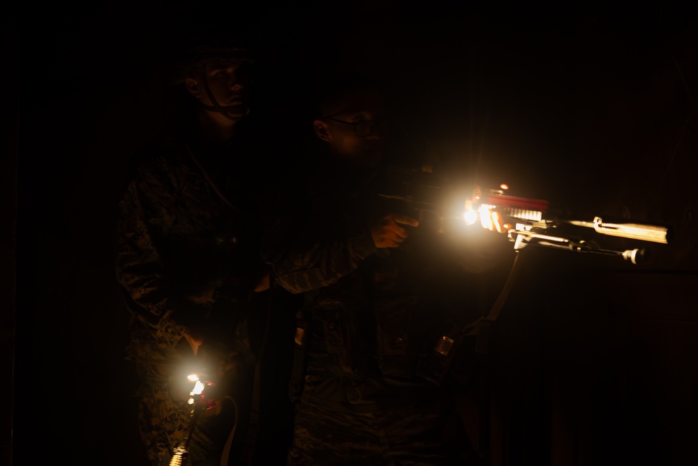 2/23 Marines and ROK Marines Conduct Bilateral, Night MOUT Training at KMEP 25.2