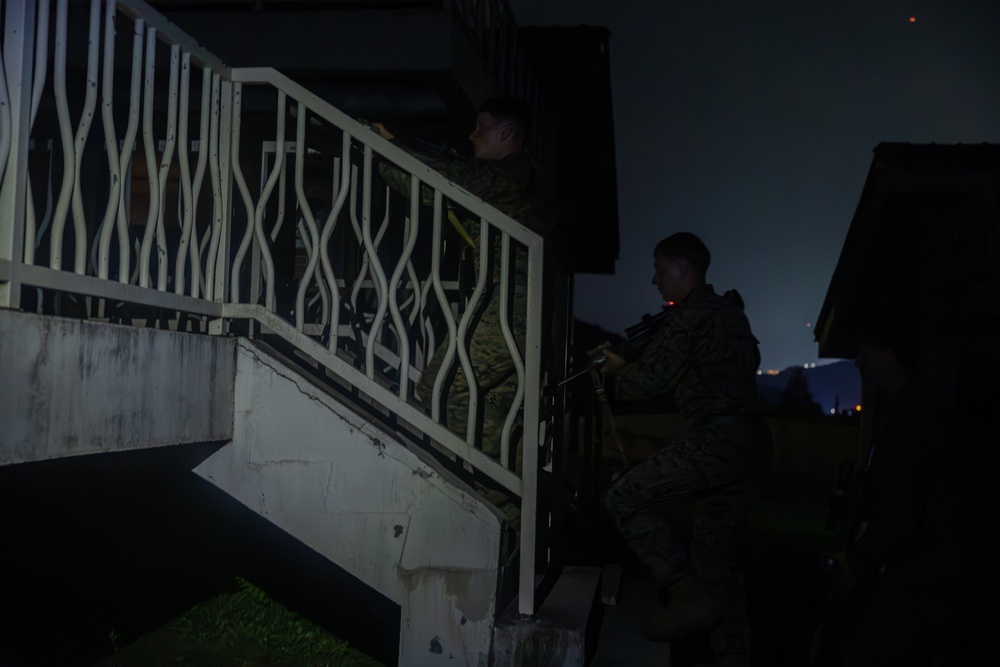 2/23 Marines and ROK Marines Conduct Bilateral, Night MOUT Training at KMEP 25.2